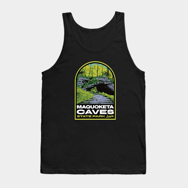 Maquoketa Caves State Park IA Tank Top by HalpinDesign